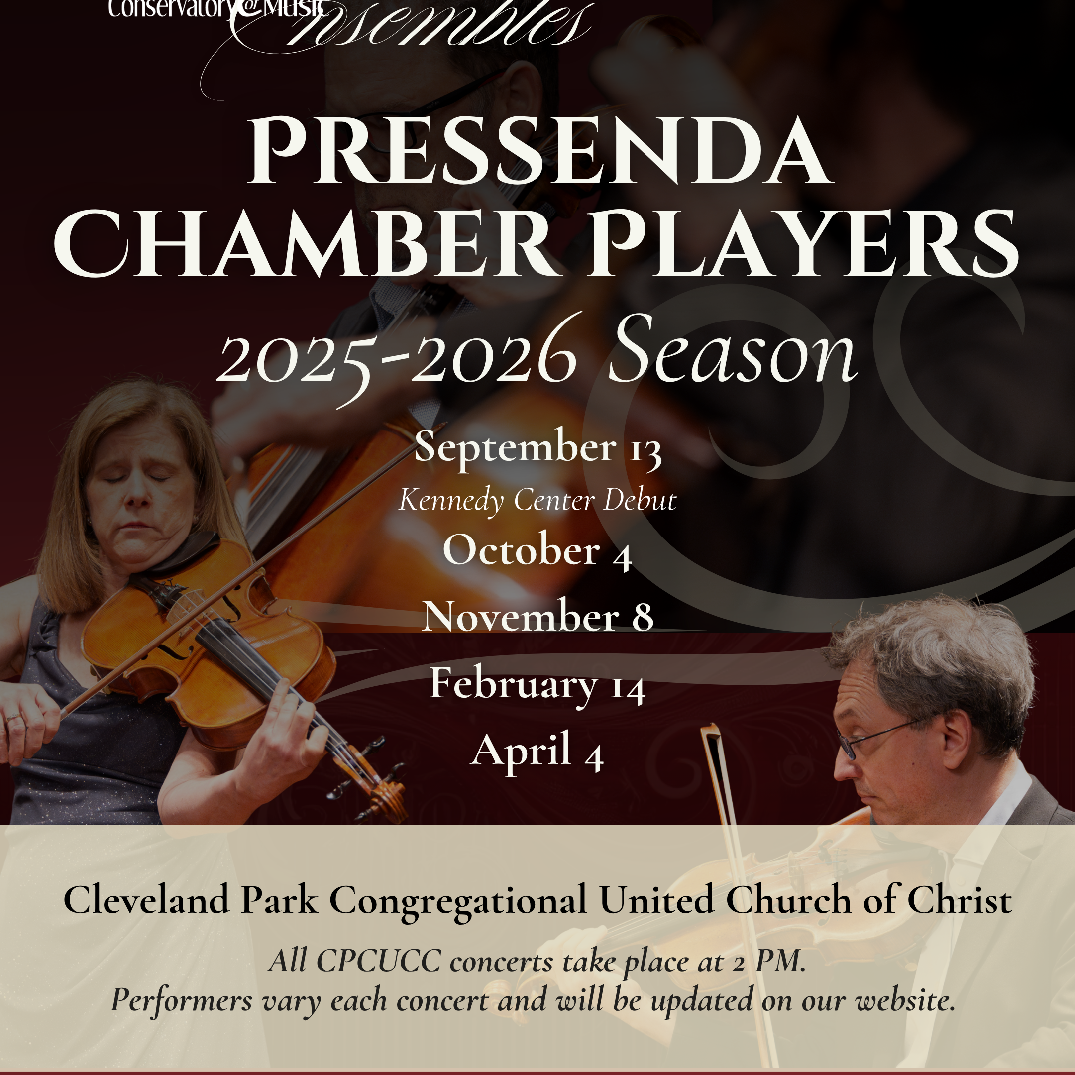 Pressenda Chamber Players 2025–2026 Season - logo